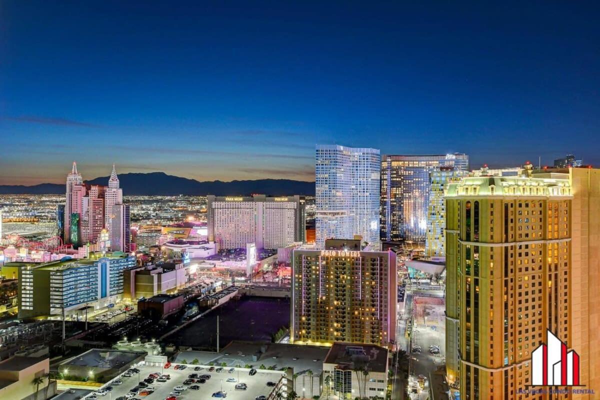 Mgm Signature-33-709 F1 Track & Strip View Balcony Las Vegas Esterno foto